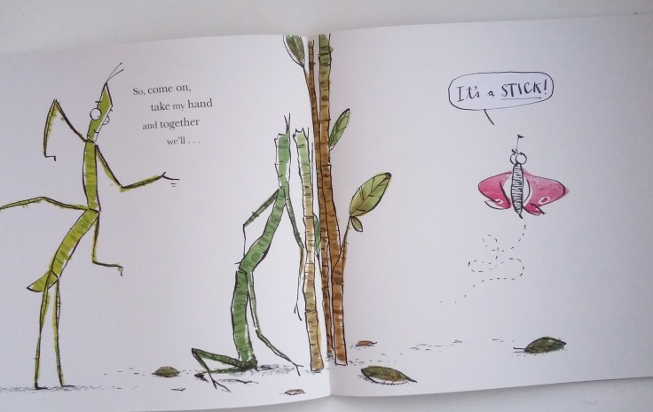 Butterfly in I Love You, Stick Insect by Chris Naylor-Ballesteros Bloomsbury Picture Book